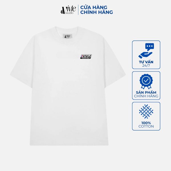 Mặt trước áo VIVLE M4 màu trắng