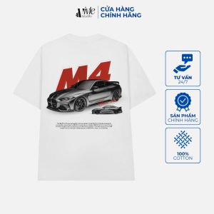 Mặt sau áo VIVLE M4 màu trắng