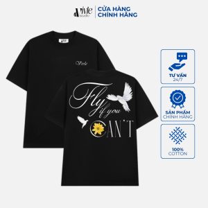Áo FLY IF YOU CAN'T màu đen