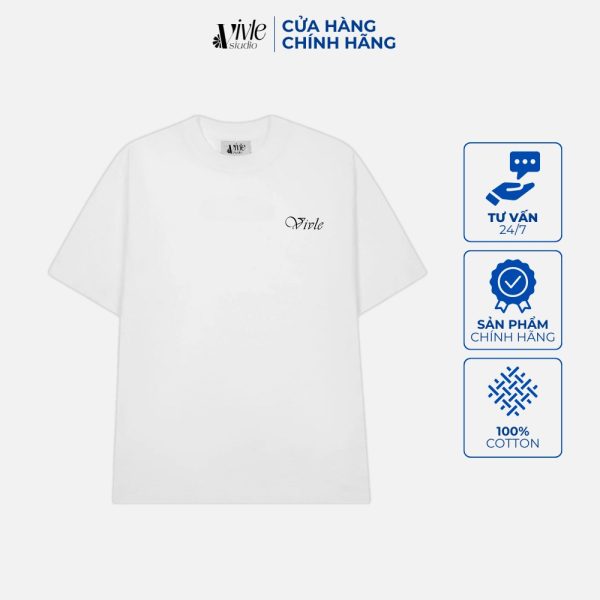Mặt trước áo FLY IF YOU CAN'T màu trắng