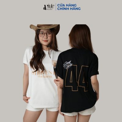 Áo đôi nữ bạn thân mùa hè-Áo phông form rộng