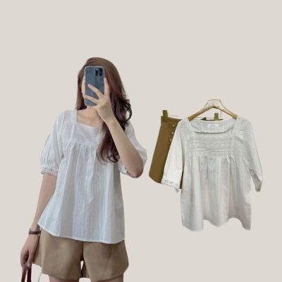 Nữ vai rộng nên mặc gì? Áo kiểu chữ A